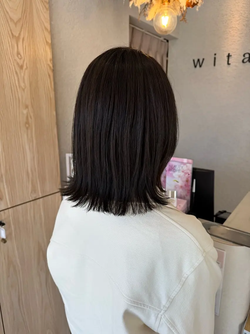 ミディアム カラー 蟹江 聡太✨レイヤーカットのヘアスタイル