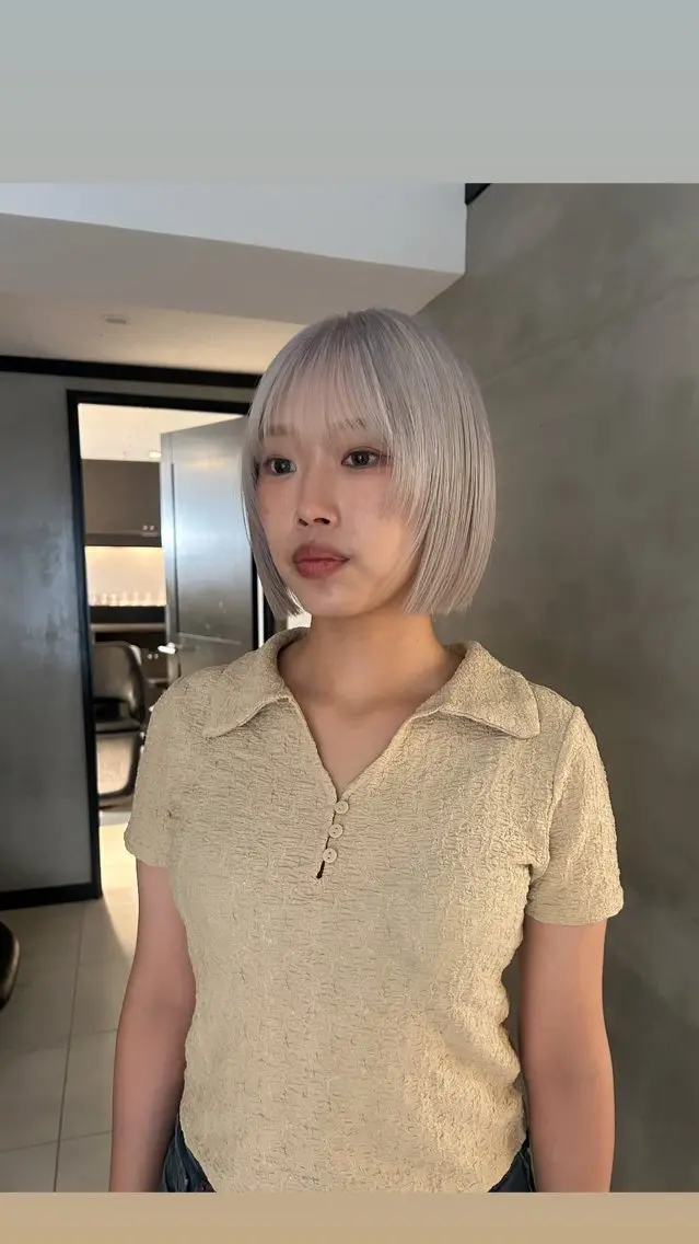 ミディアム カラー カット ヘアカラー トリートメント タナカ カナ🫧のヘアスタイル