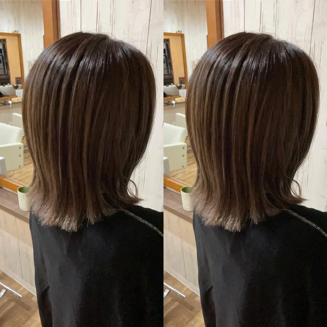 ミディアム カラー ベージュカラー ブリーチ 似合わせカット カット ヘアカラー ヘアサロンオスカー 岸和田蛸地蔵店のヘアスタイル
