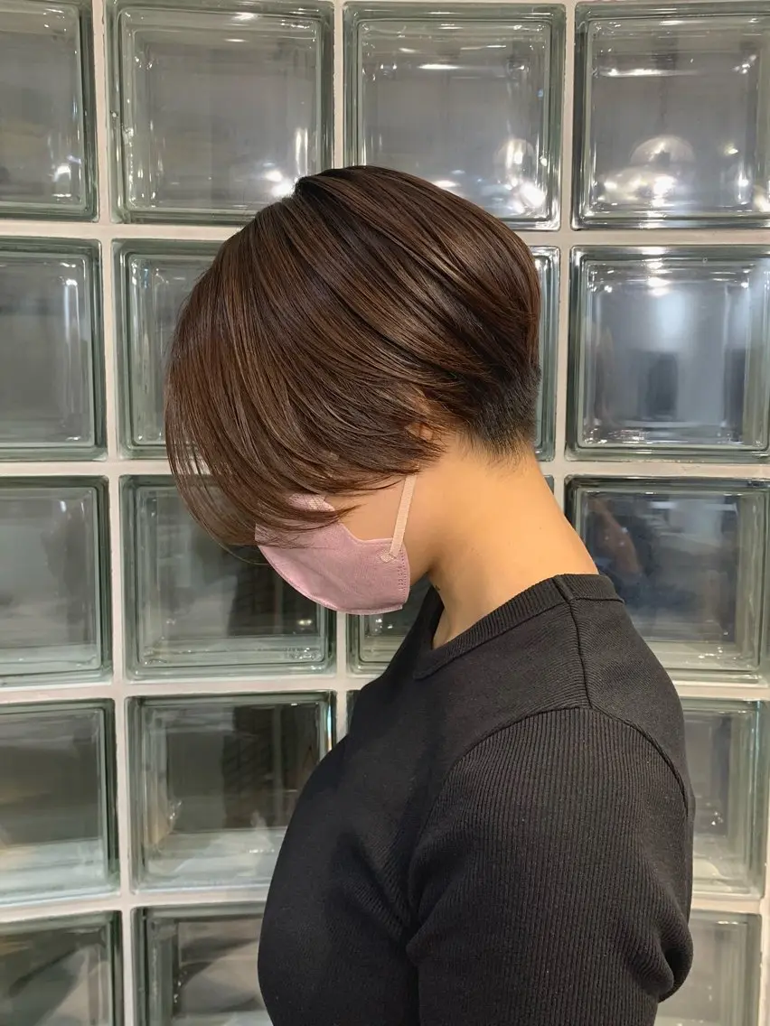 ショート ハンサムショート ショートヘア カット クレハ :)のヘアスタイル