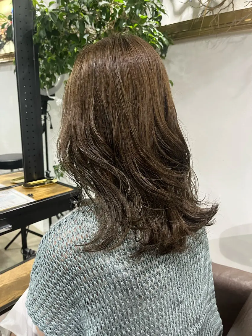 ミディアム カラー ブリーチ✨ハイライト メンズヘア/アヤノのヘアスタイル