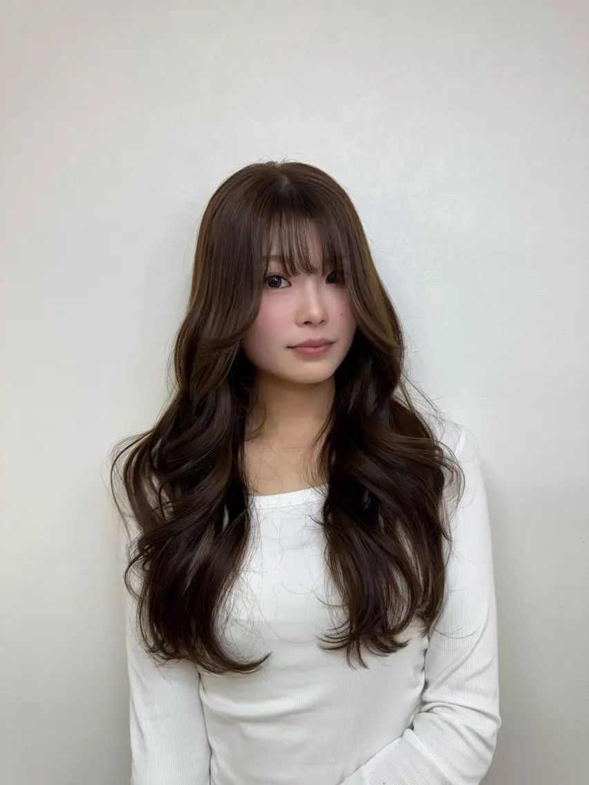 ロング カット トリートメント ALEAP owl 平野 宏樹のヘアスタイル