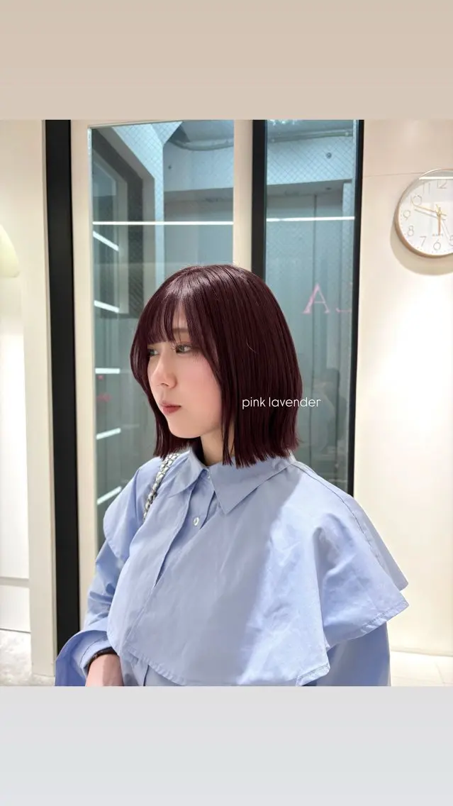 カラー ラベンダーカラー ヘアカラー Parve Mix/ 平 奈果🎀のヘアスタイル