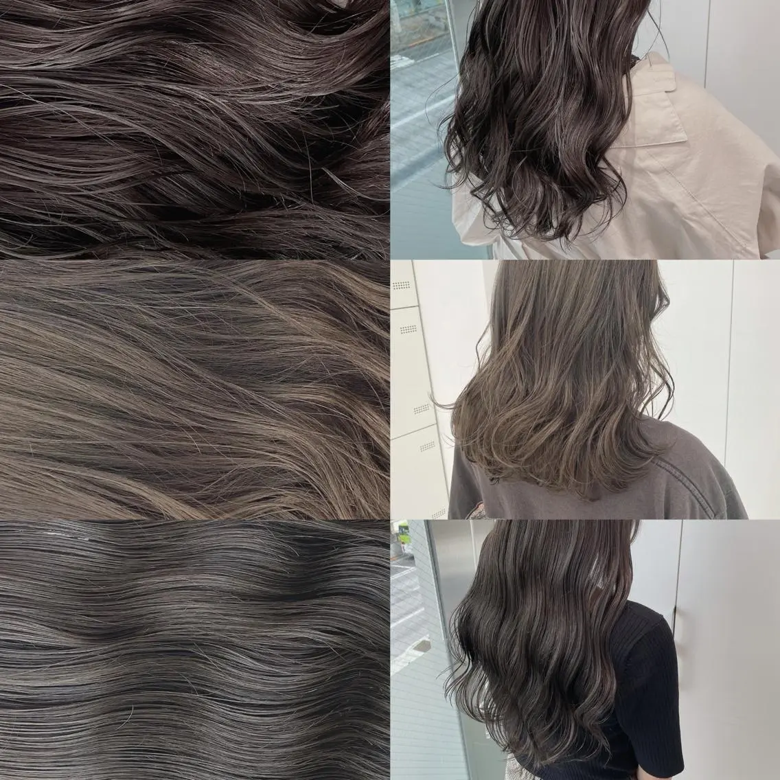 セミロング カラー ヘアアレンジ ネイル マツエク・マツパ 透明感カラー グレージュ ヘアカラー トリートメント ヘッドスパ ヘアセット ベージュグレージュ 💕しゅーじ💕のヘアスタイル