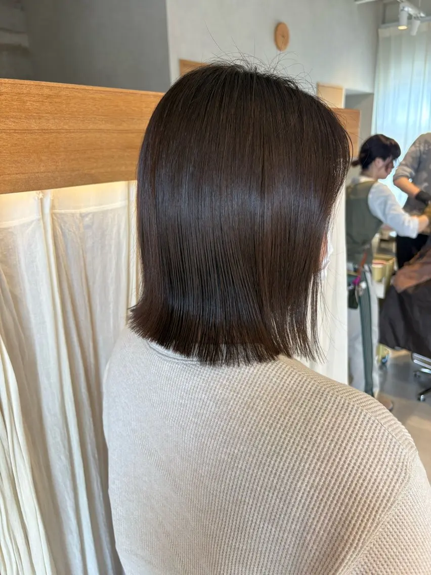 透明感カラー + トリートメントの写真