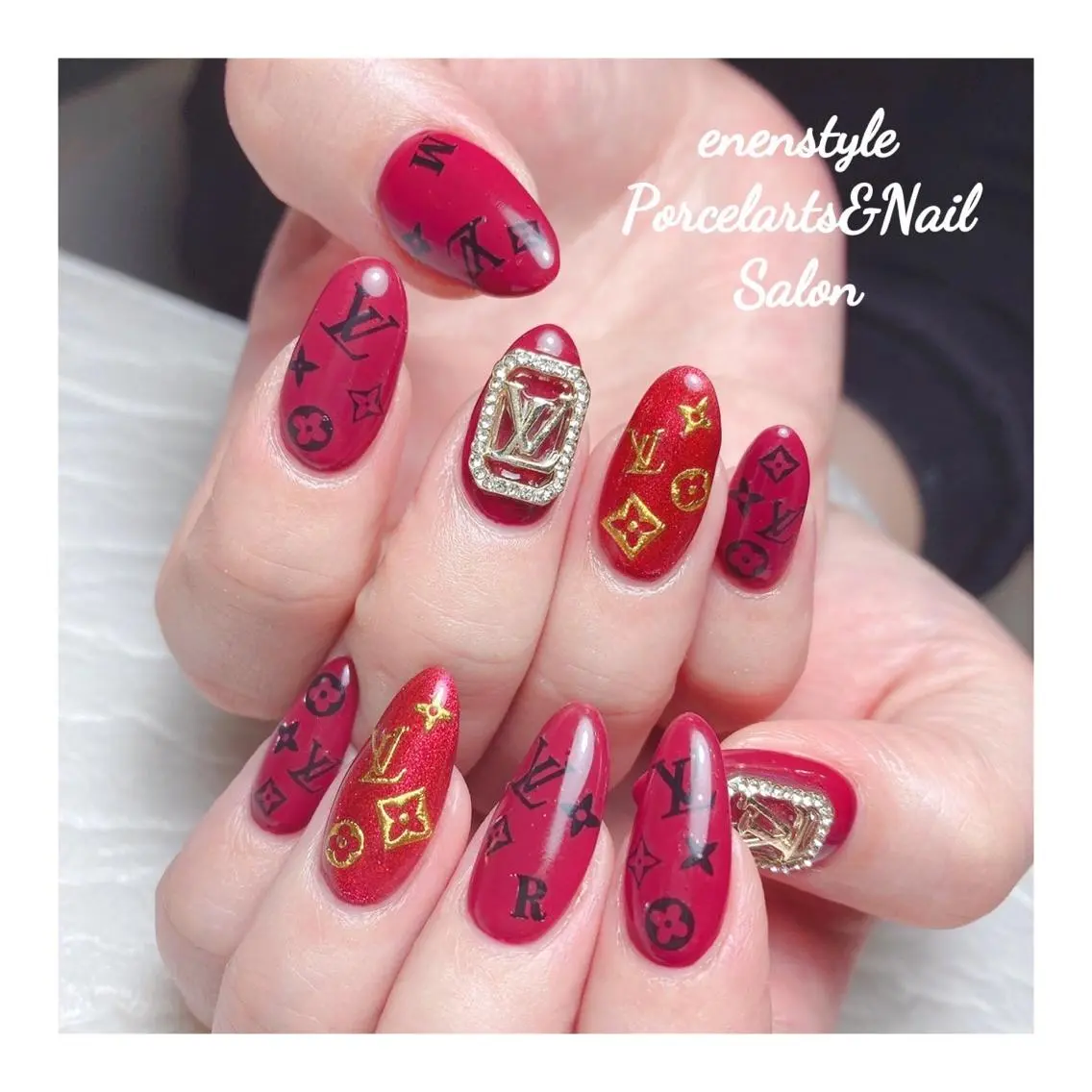 ミディアム ネイル 🐾enen style 🐾のネイルデザイン