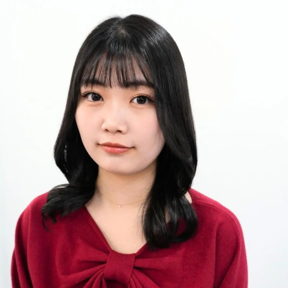セミロング カラー 黒髪 シースルーバング ❇️安達 優心❇️ レイヤー/艶髪特化のヘアスタイル
