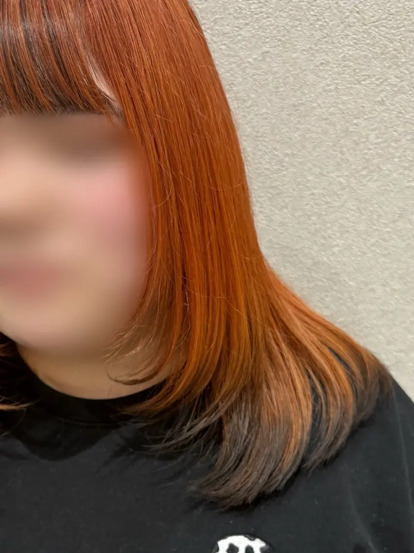💖 裾カラー(ブロー込み/ブリーチあり)の写真