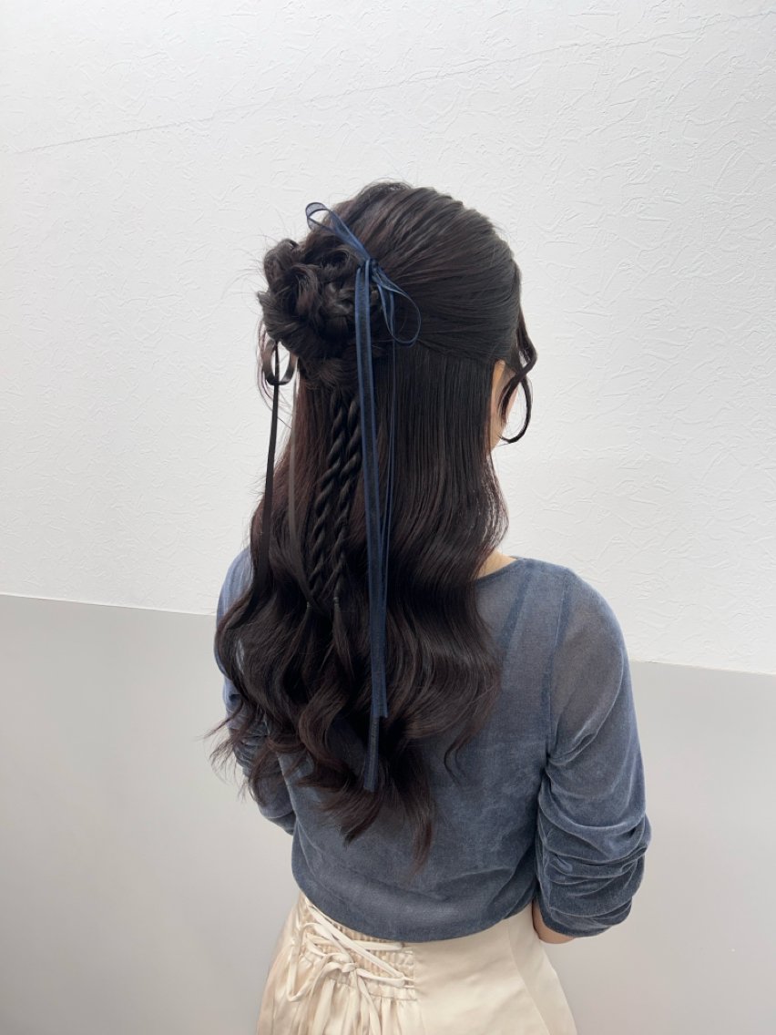 ロング ヘアアレンジ ヘアセット 薄田 珠美のヘアスタイル