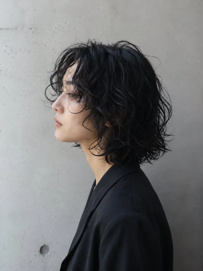 ケアパーマ➕カット➕超音波トリートメントの写真