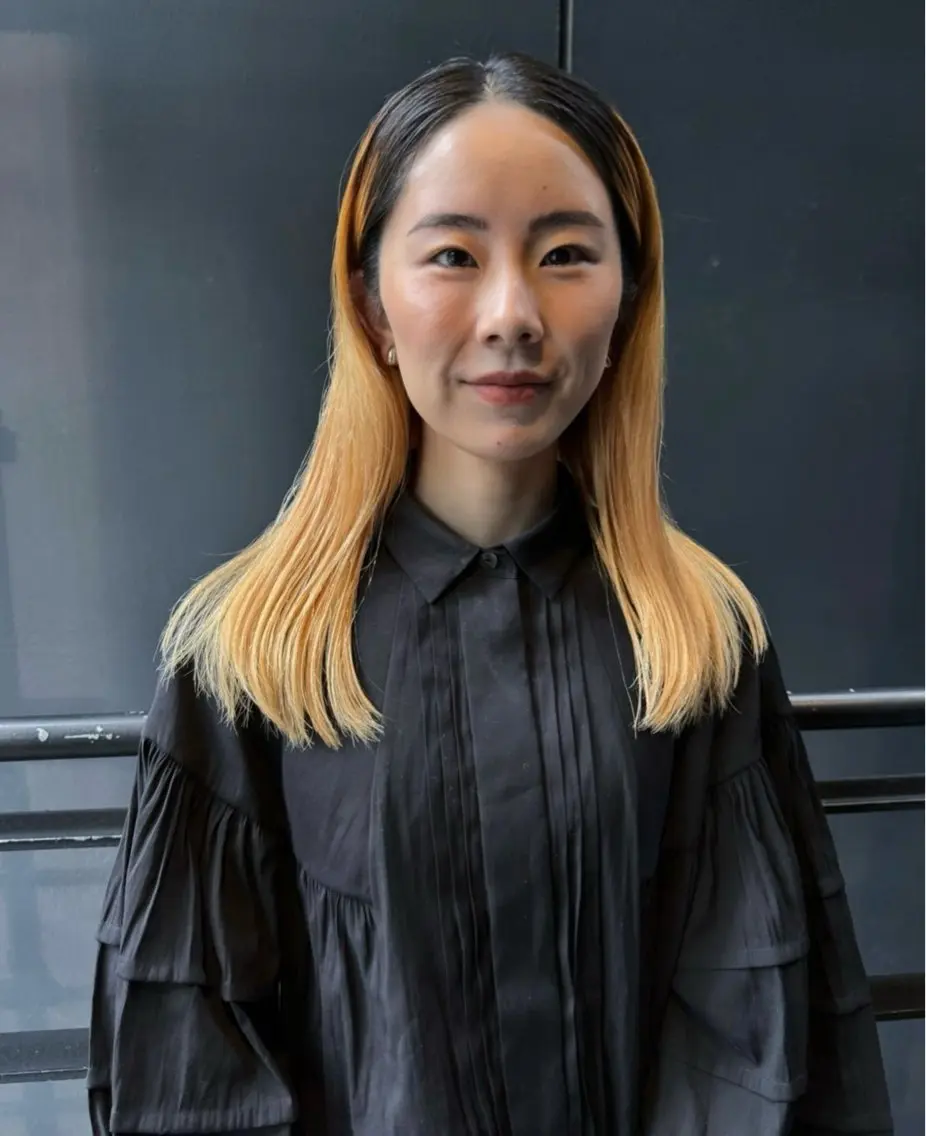 セミロング カラー カット ヘアカラー KAWATOKO MISUZUのヘアスタイル