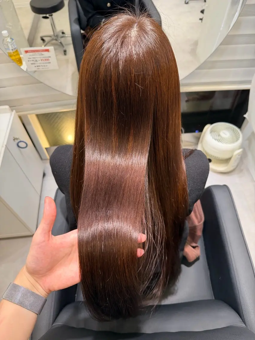 ロング カラー カット ヘアカラー トリートメント IENA髪質改善 honokaのヘアスタイル