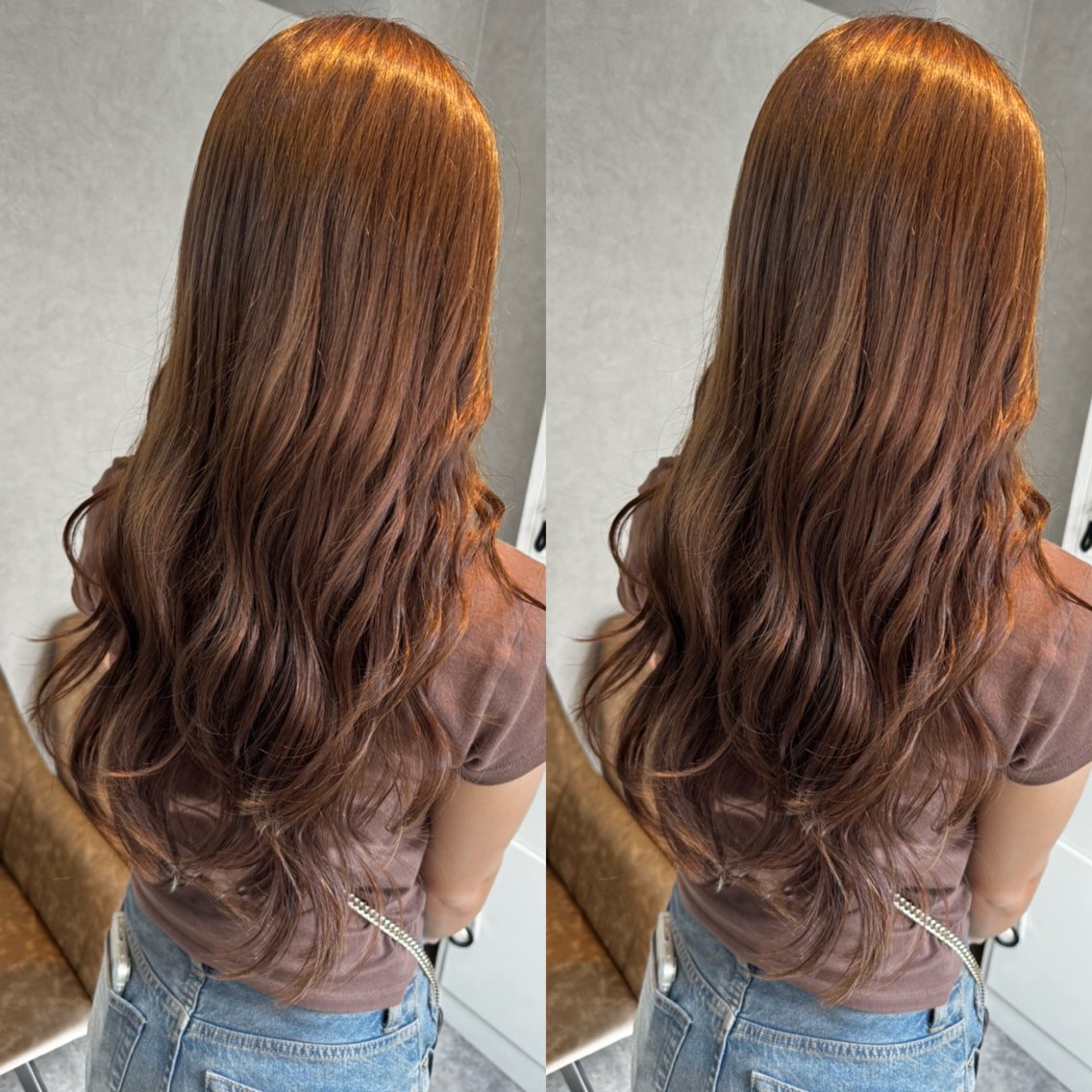 ロング カラー ブラウンカラー ロング カット ヘアカラー トリートメント モデル様募集中🍒 りおのヘアスタイル