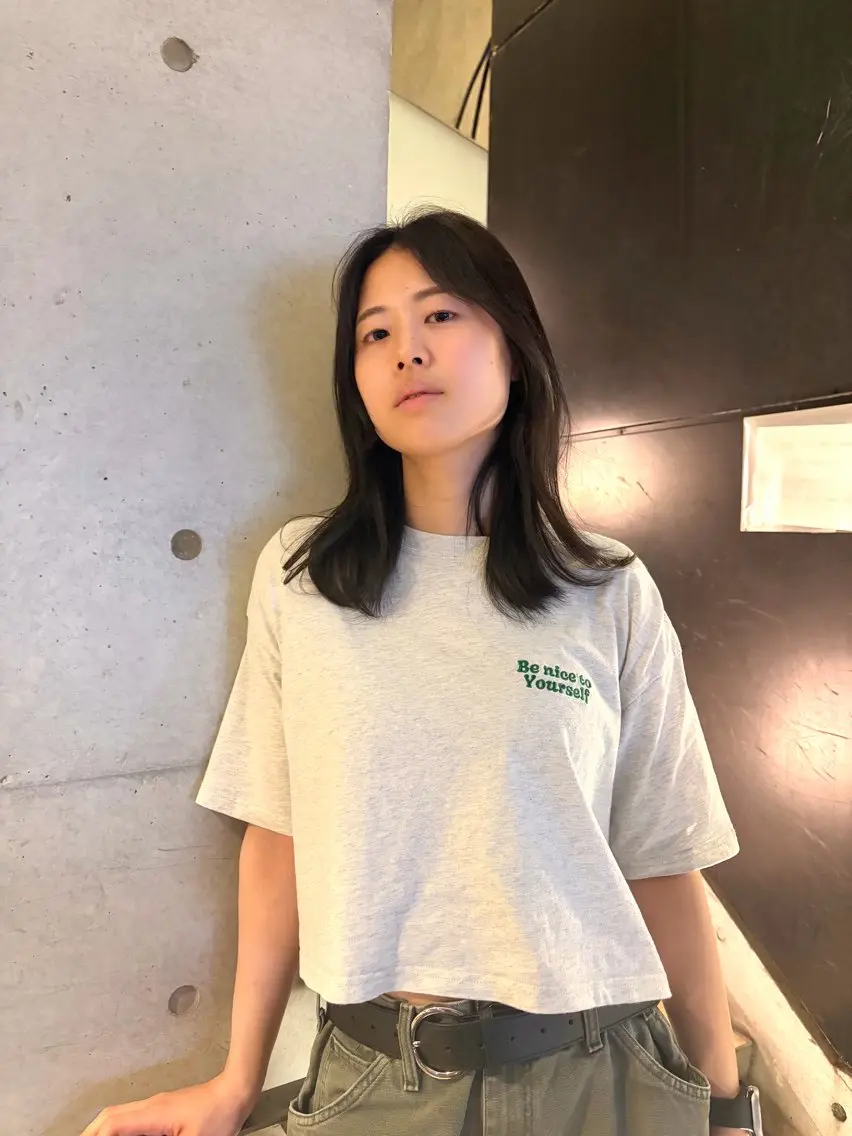 セミロング カラー 川崎 虎次朗のヘアスタイル
