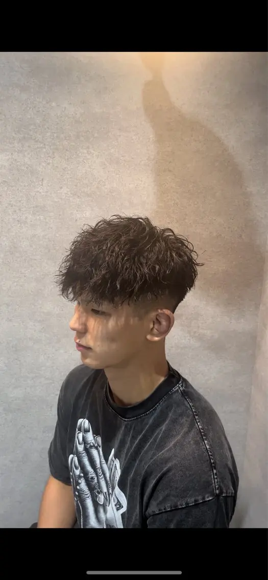ショート カラー パーマ メンズ キッズ カット パーマ トリートメント ヘアセット 🔥パーマ特化🔥 優馬のヘアスタイル