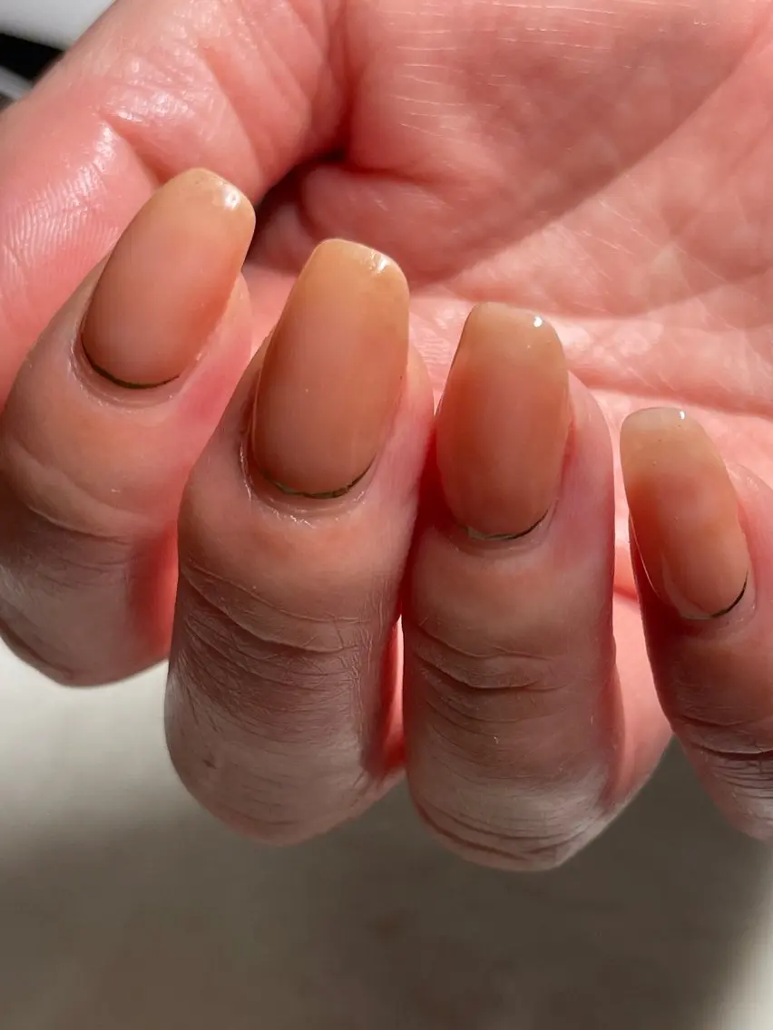 メンズ ネイル シンプルネイル Chérinail 爪のお手入れのネイルデザイン