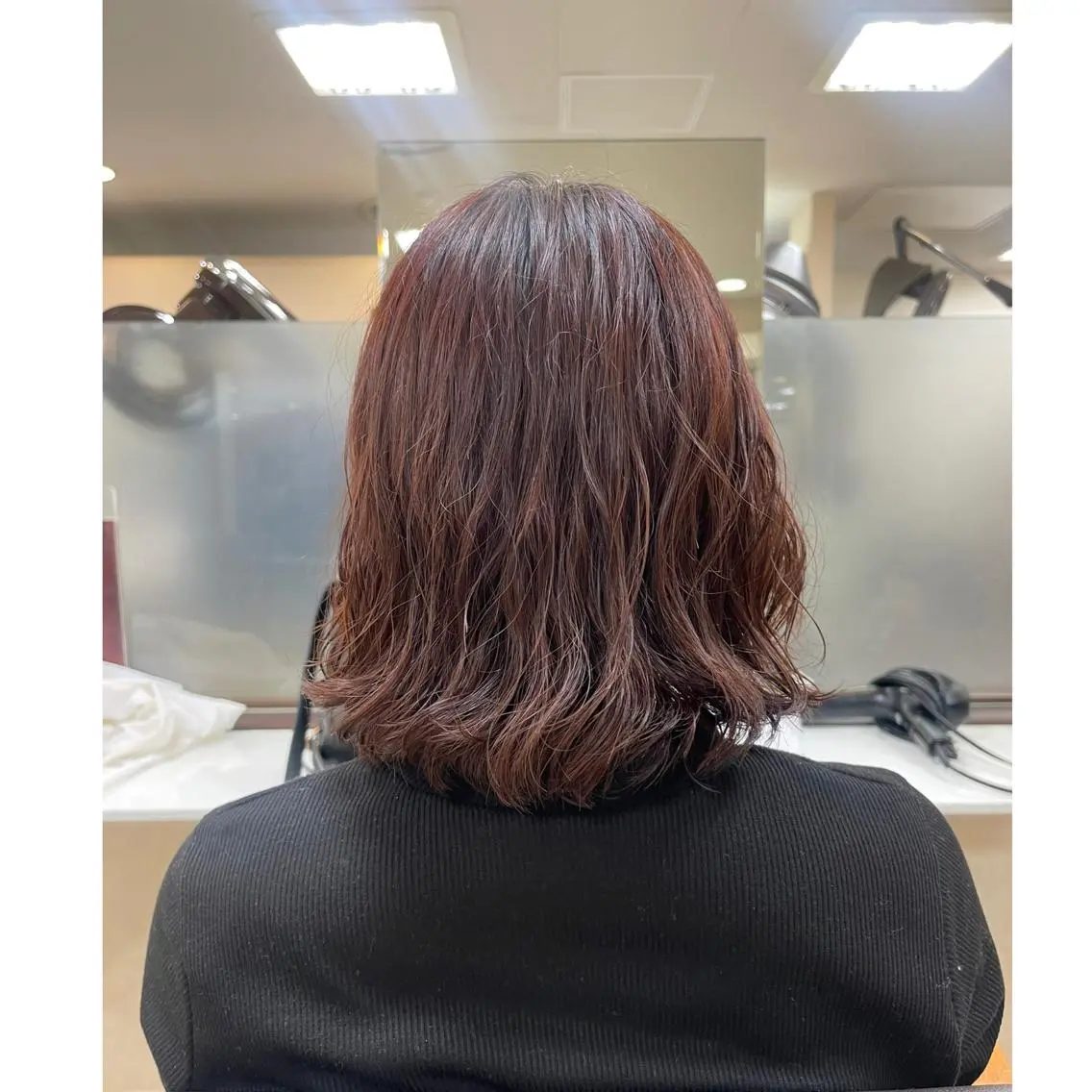 セミロング パーマ セミロングパーマ RINA /ショート 新宿/新宿御苑 のヘアスタイル