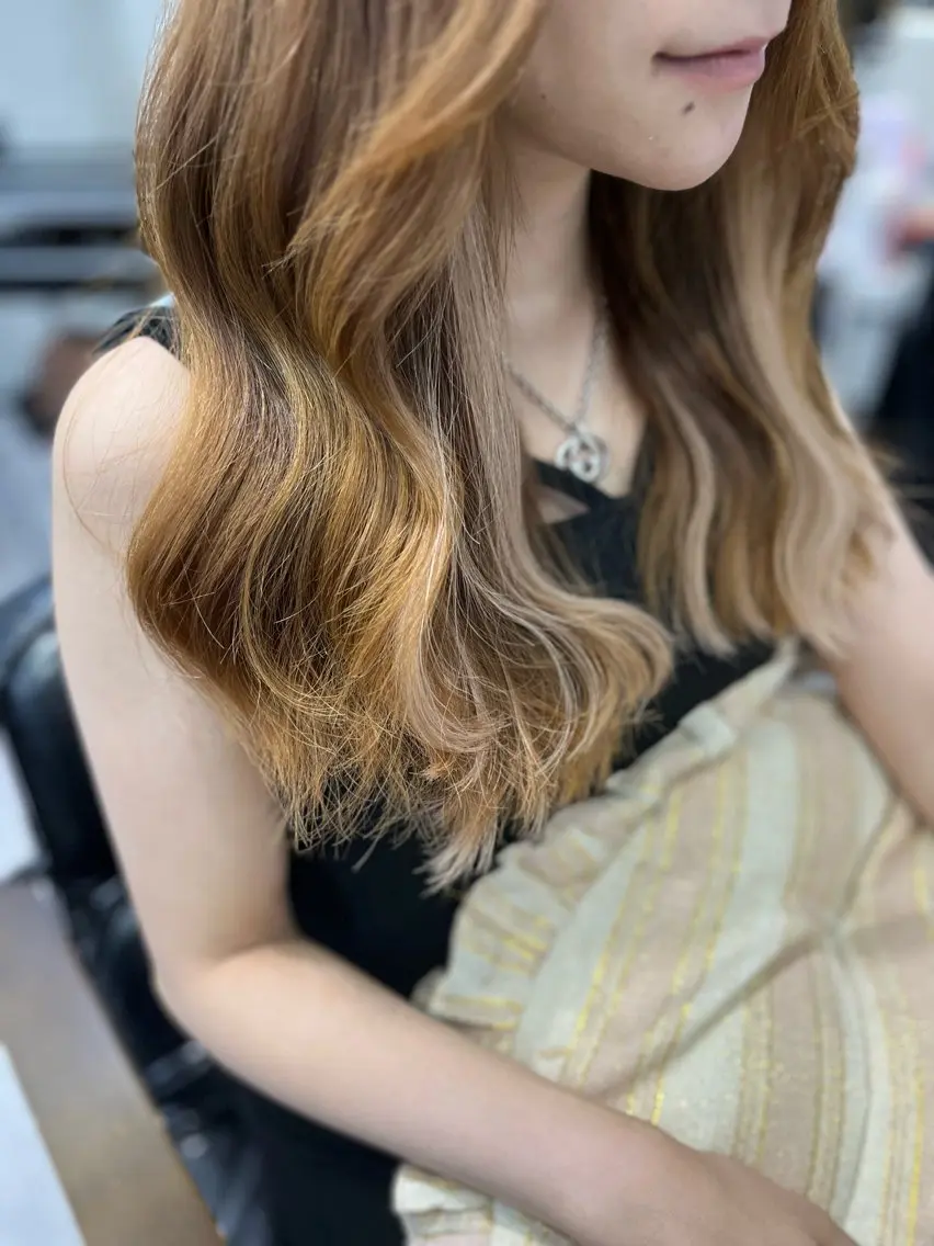 ミディアム エクステ 当日予約OKカット モデル濱川響太のヘアスタイル