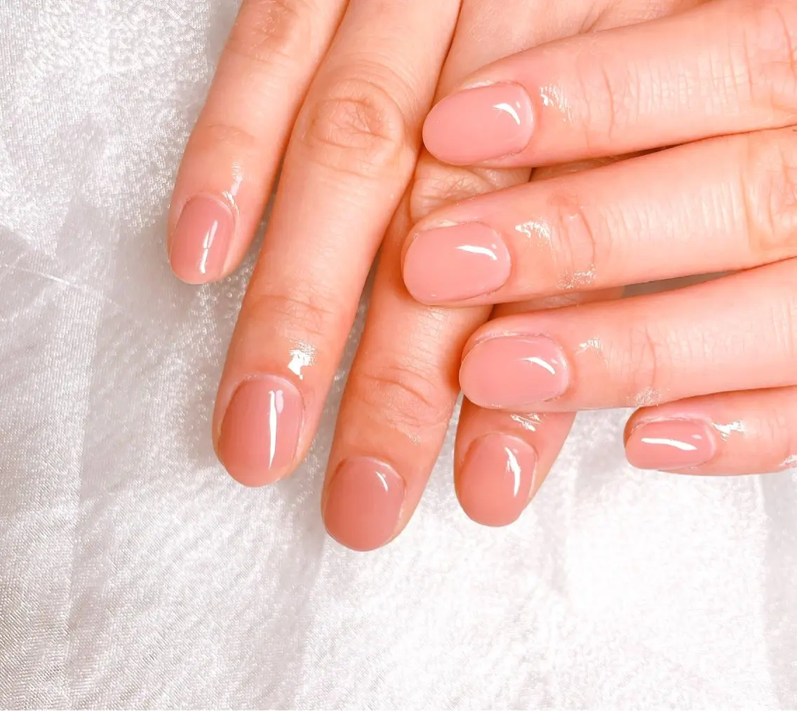 ネイル ワンカラーネイル ショートネイル シンプルネイル GAL_NAIL Miraiのネイルデザイン