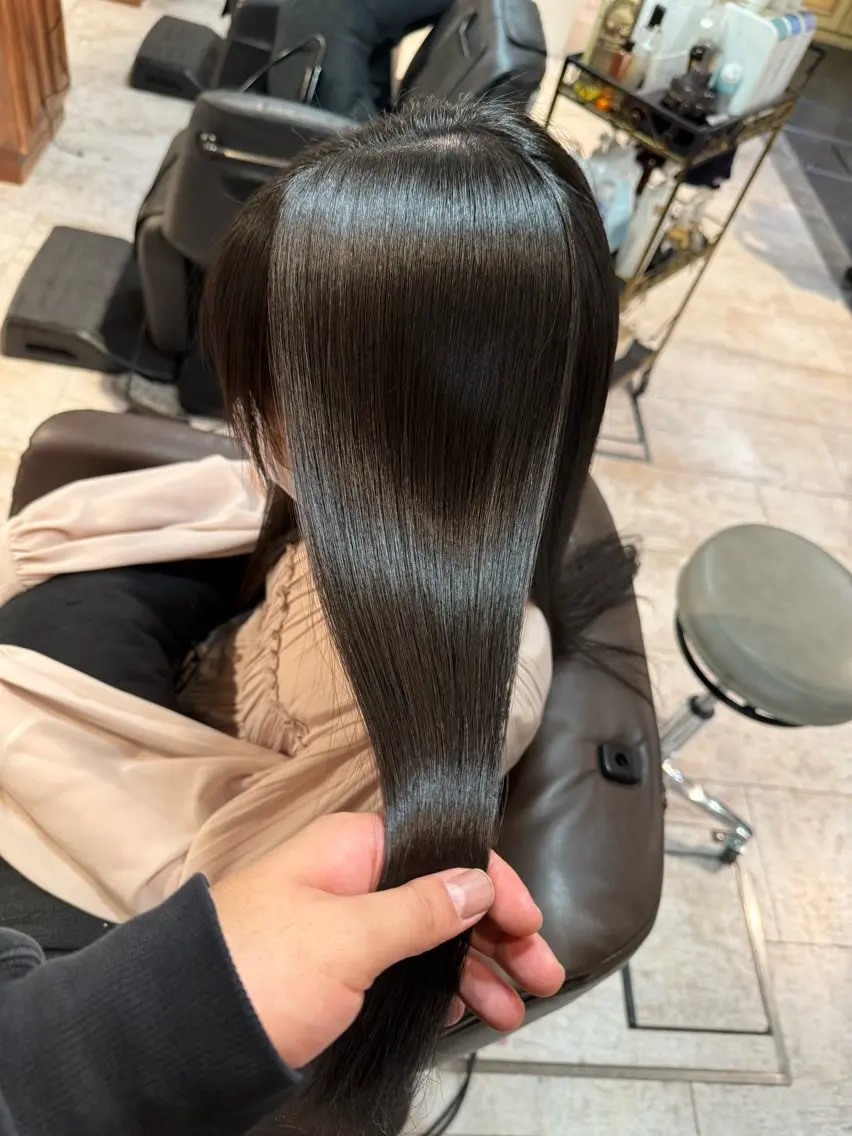ロング カット 縮毛矯正 トリートメント 髪質改善/縮毛矯正 砂原一博のヘアスタイル