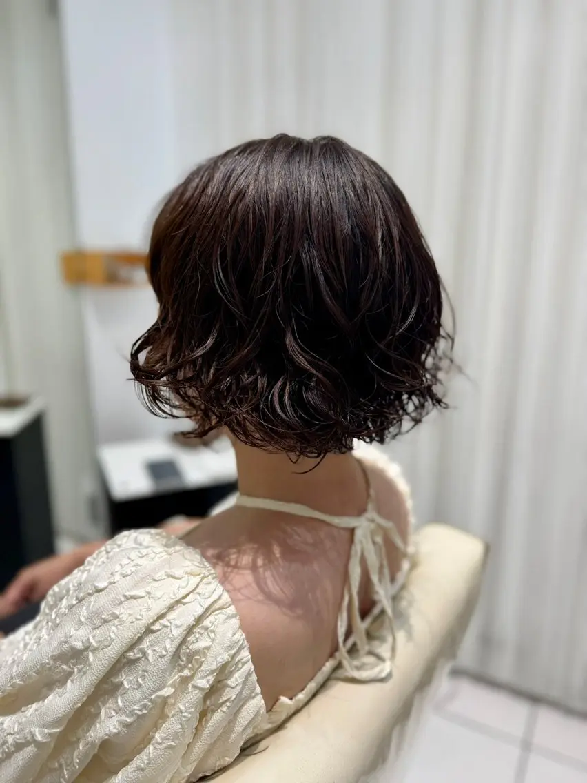 ショート YASU🍎CUT 赤系カラー/ヘアケアのヘアスタイル