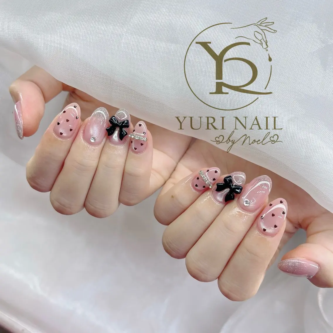 ネイル チークネイル フットネイル フレンチネイル グラデーション キラキラネイル ハンドネイル フットネイル ハンドケア YURI Nail Funabashiのネイルデザイン