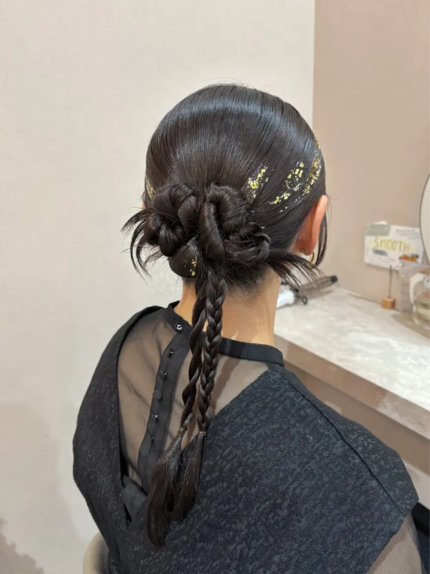 ヘアアレンジ ヘアセット Mila hinaのヘアスタイル