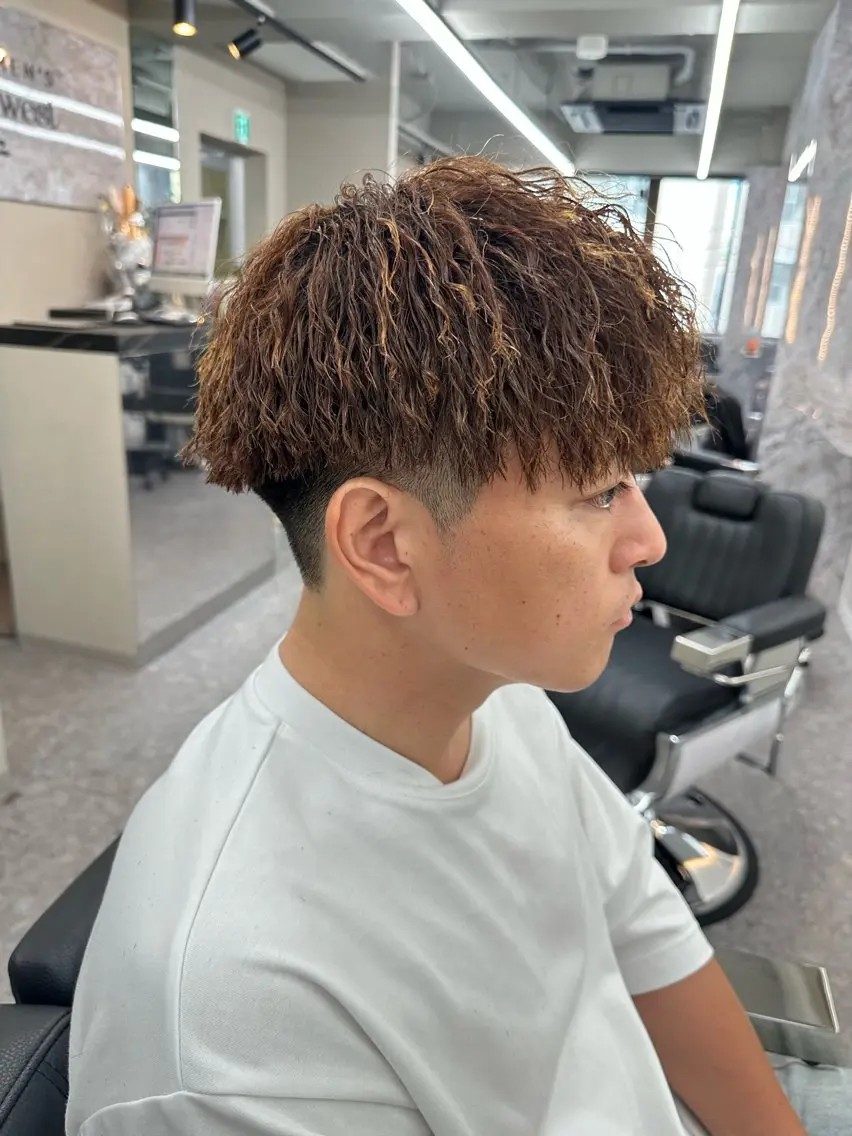 カラー パーマ メンズ 大宮/海外風パーマ 🇺🇸隼也🇪🇸のヘアスタイル