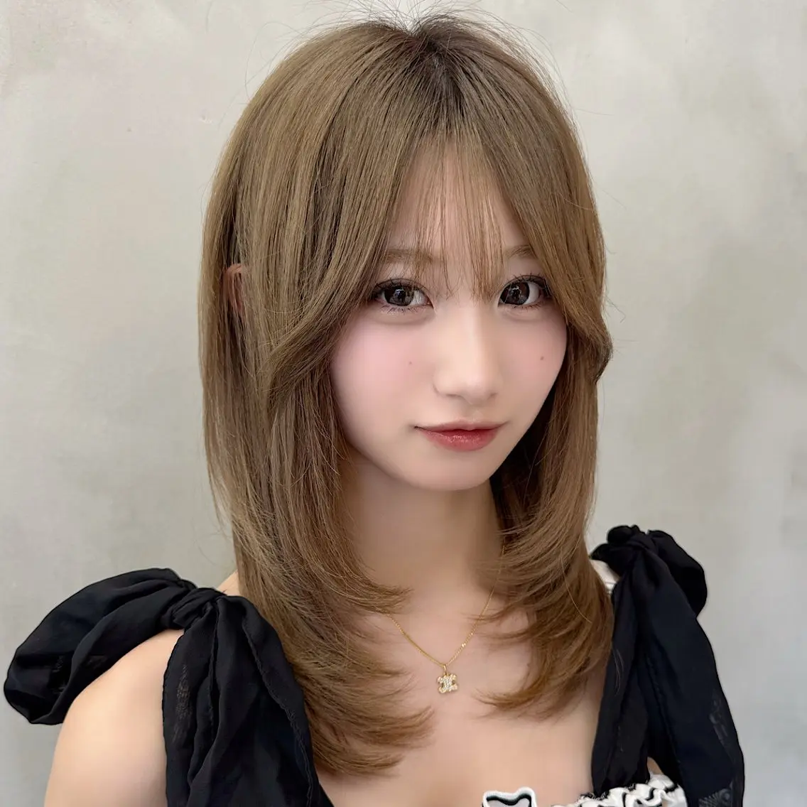 セミロング カット ヘアカラー トリートメント 💎韓国レイヤー/ 髪質改善💎武村侑哉のヘアスタイル