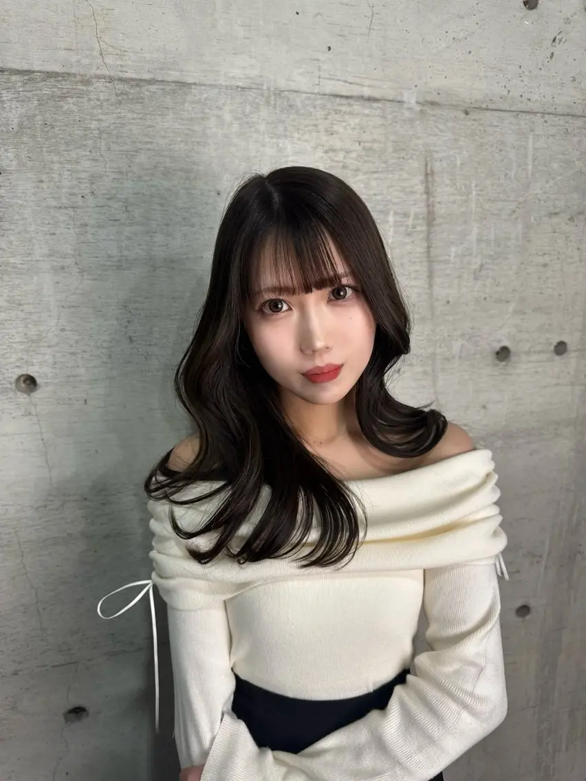 ミディアム カラー HAIR SALON mimiのヘアスタイル