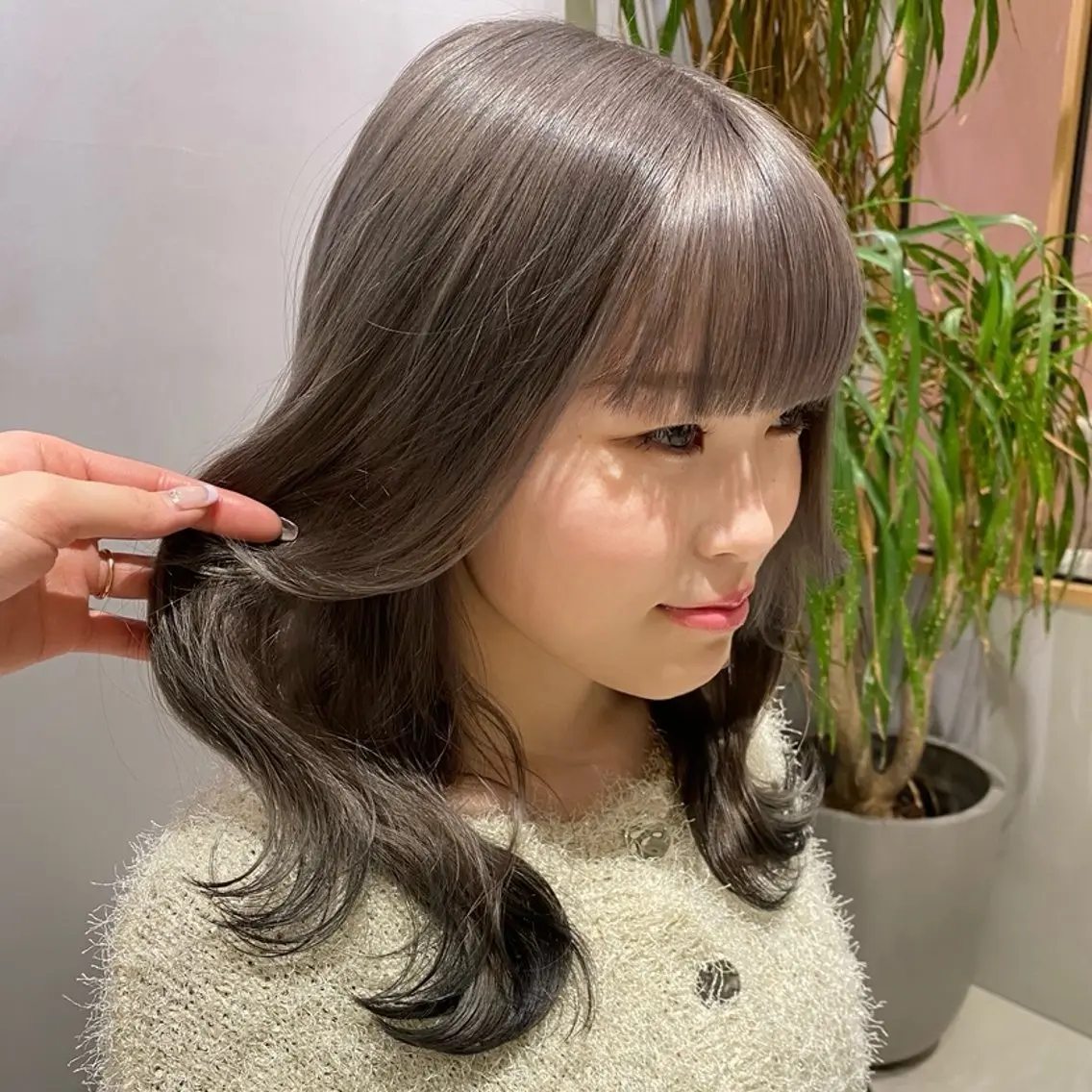 ミディアム カラー yukari🌷名駅 *大人かわいい艶髪のヘアスタイル