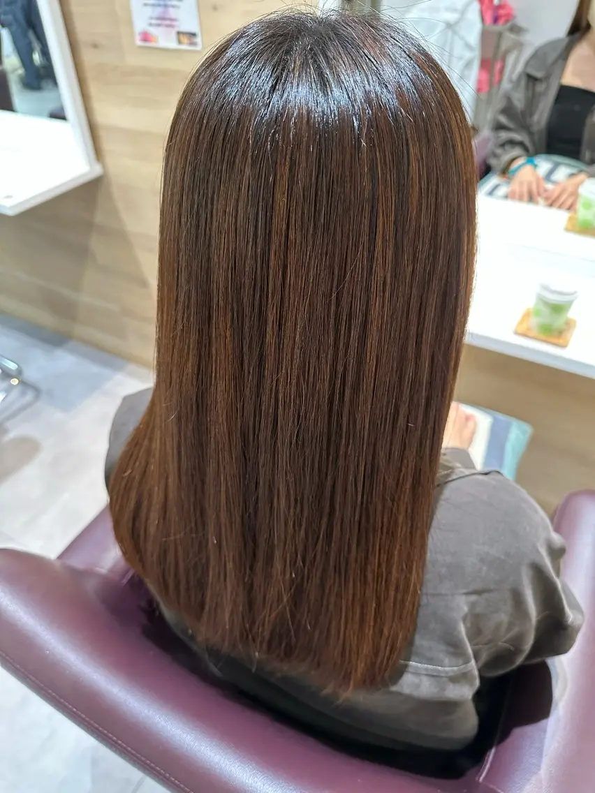 ロング 髪質改善 阪本 愛実のヘアスタイル