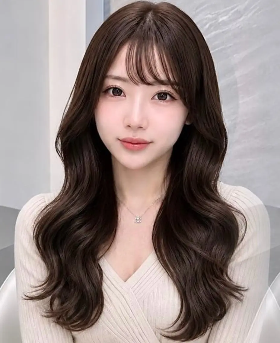ロング カラー ヘアカラー トリートメント 🍒さき🍒大宮/ 透明感カラーのヘアスタイル