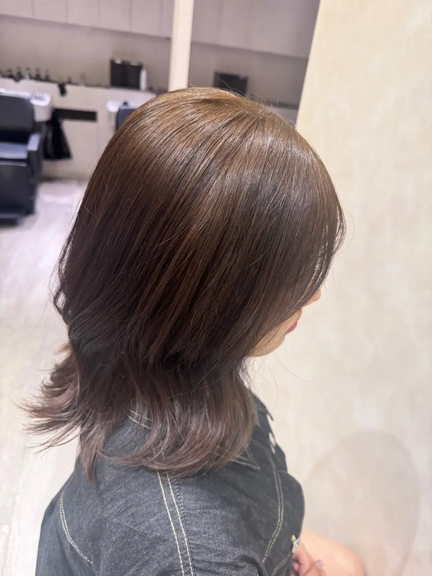 ミディアム カラー オリーブカラー ヘアカラー トリートメント sakura❀/板橋 モデル募集中🪄︎︎のヘアスタイル