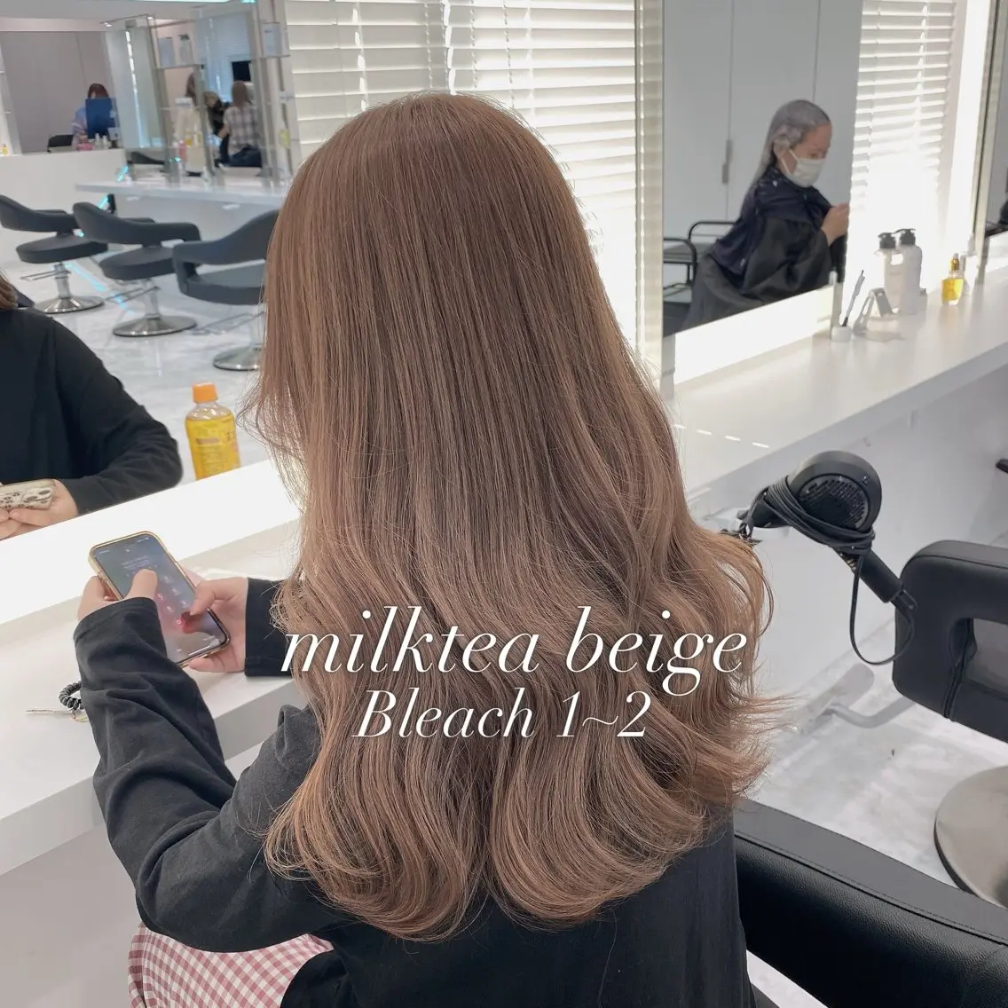 カラー ベージュカラー グレージュ ミルクティーベージュ ミルクティーグレージュ ピンクカラー ヘアカラー トリートメント 🩶透明感ダブル カラー🩶 maoのヘアスタイル