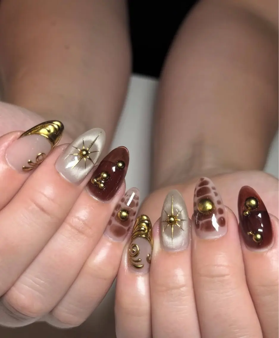ネイル アートネイル フラワーネイル フレンチネイル ジェルネイル グラデーション ハンドネイル Ryu Nail NekoChanのネイルデザイン