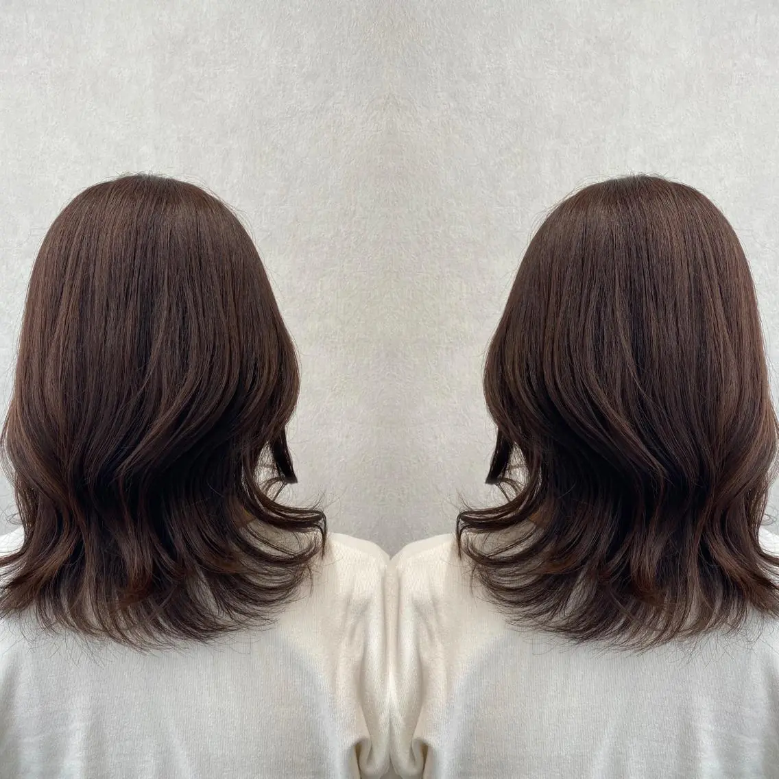 ミディアム カラー tocca 💜石田愛結💜のヘアスタイル