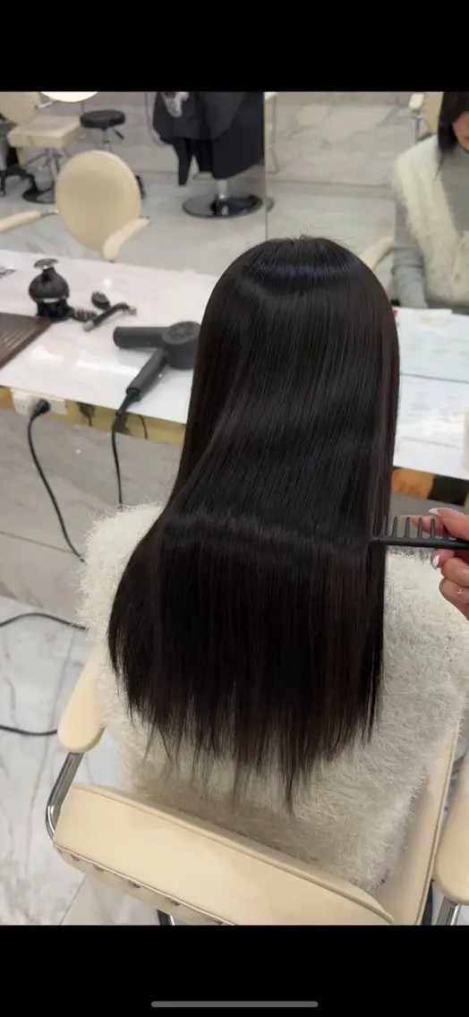 ロング 縮毛矯正 カット ヘアカラー 縮毛矯正 髪質改善🫧 カラー特化/Hinaのヘアスタイル