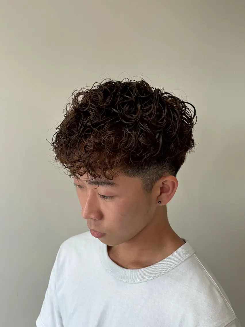 パーマ メンズ カット パーマ メンズカット＆パーマ 髪質改善/岩元のヘアスタイル