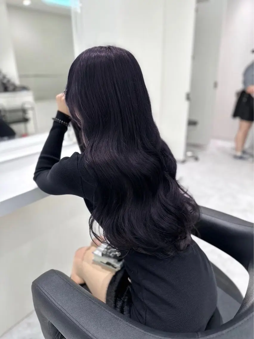 ロング カラー ヘアアレンジ ブリーチ ブリーチなしカラー 艶髪/韓国レイヤー 🤍Houtoのヘアスタイル