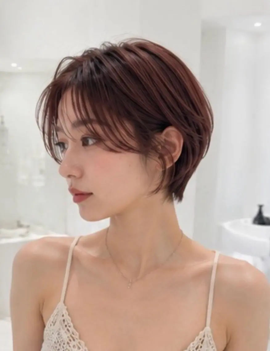 ショート ショートヘア ELENA🎀 / 似合わせ ショートのヘアスタイル