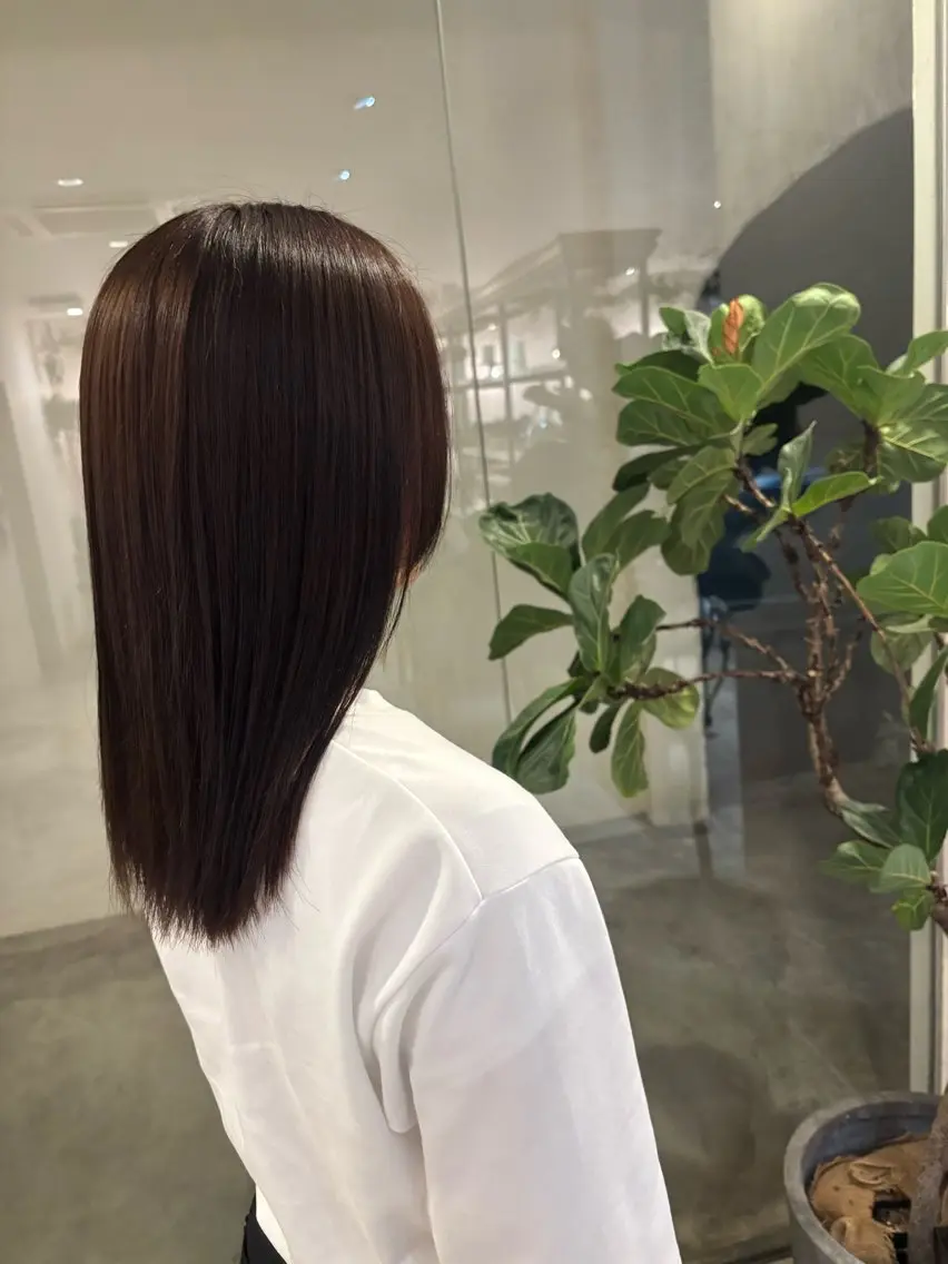 ミディアム 河田 綺香のヘアスタイル