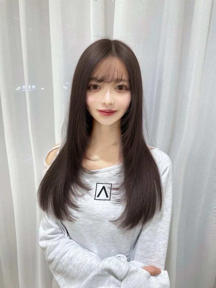 ロング カット 縮毛矯正 トリートメント ♡大人カワイイ hair♡徳井はやとのヘアスタイル