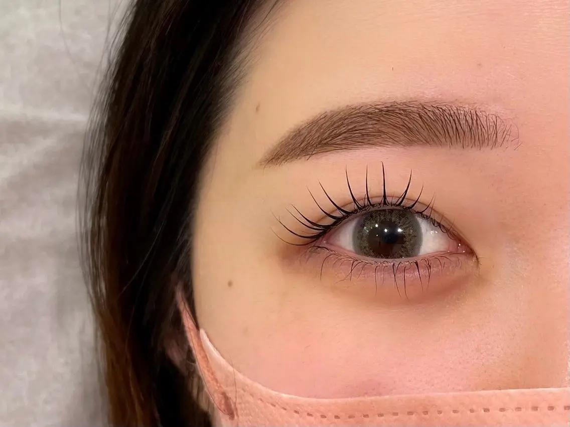 ミニモ限定✨まつ毛パーマ+眉ワックスのセットメニュー⭐️🎀の写真