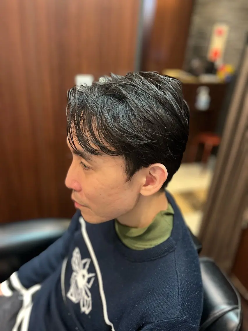 ミディアム メンズ メンズ韓国風 韓国風ヘア 宮崎 陽樹のヘアスタイル