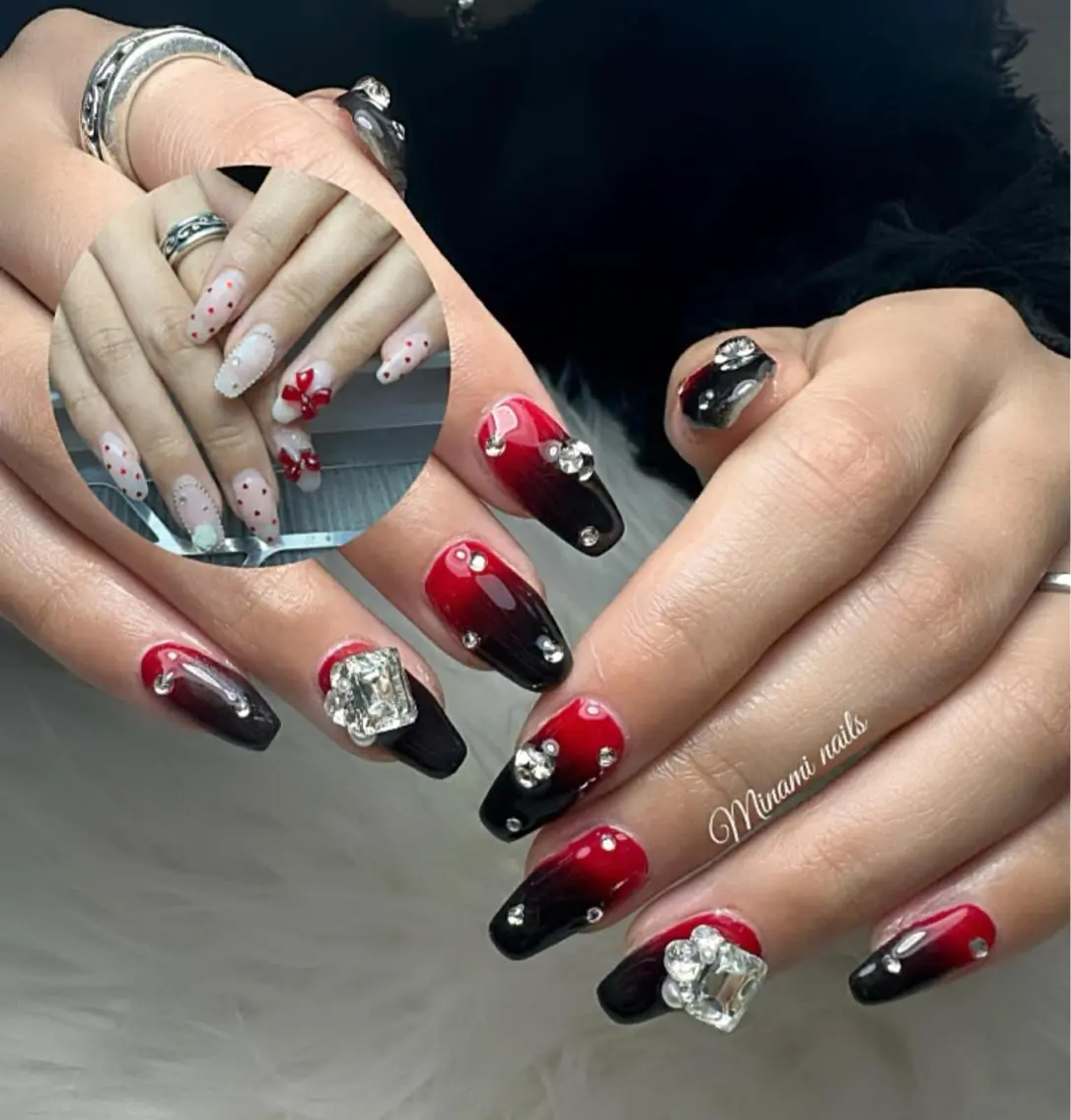 ネイル アートネイル オーロラネイル ガーリー キラキラネイル 韓国ネイル ハンドネイル Minami Nailsのネイルデザイン
