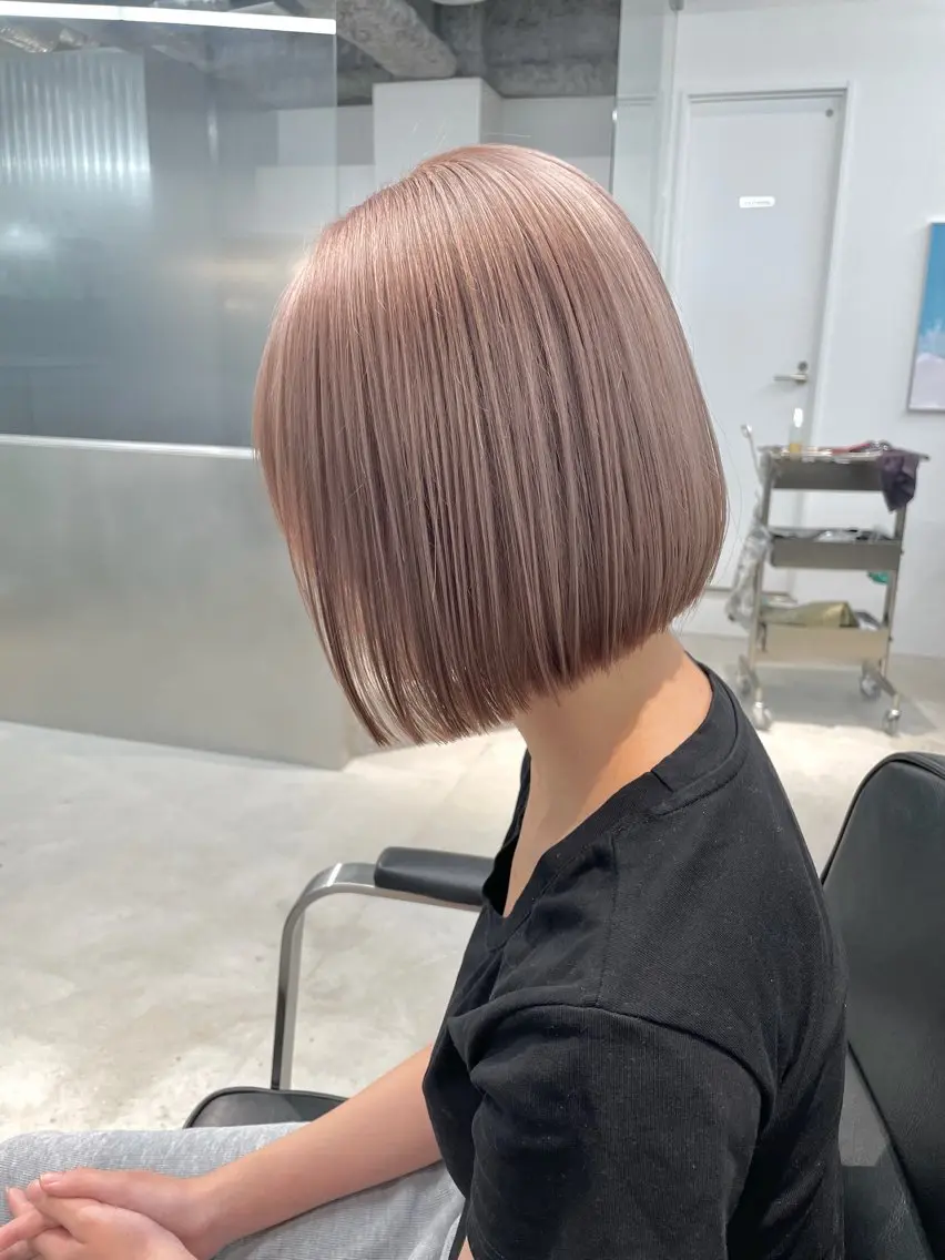 [🎏5月キャンペーン］1ケアブリーチ、オンカラー、うるつやトリートメント付きの写真