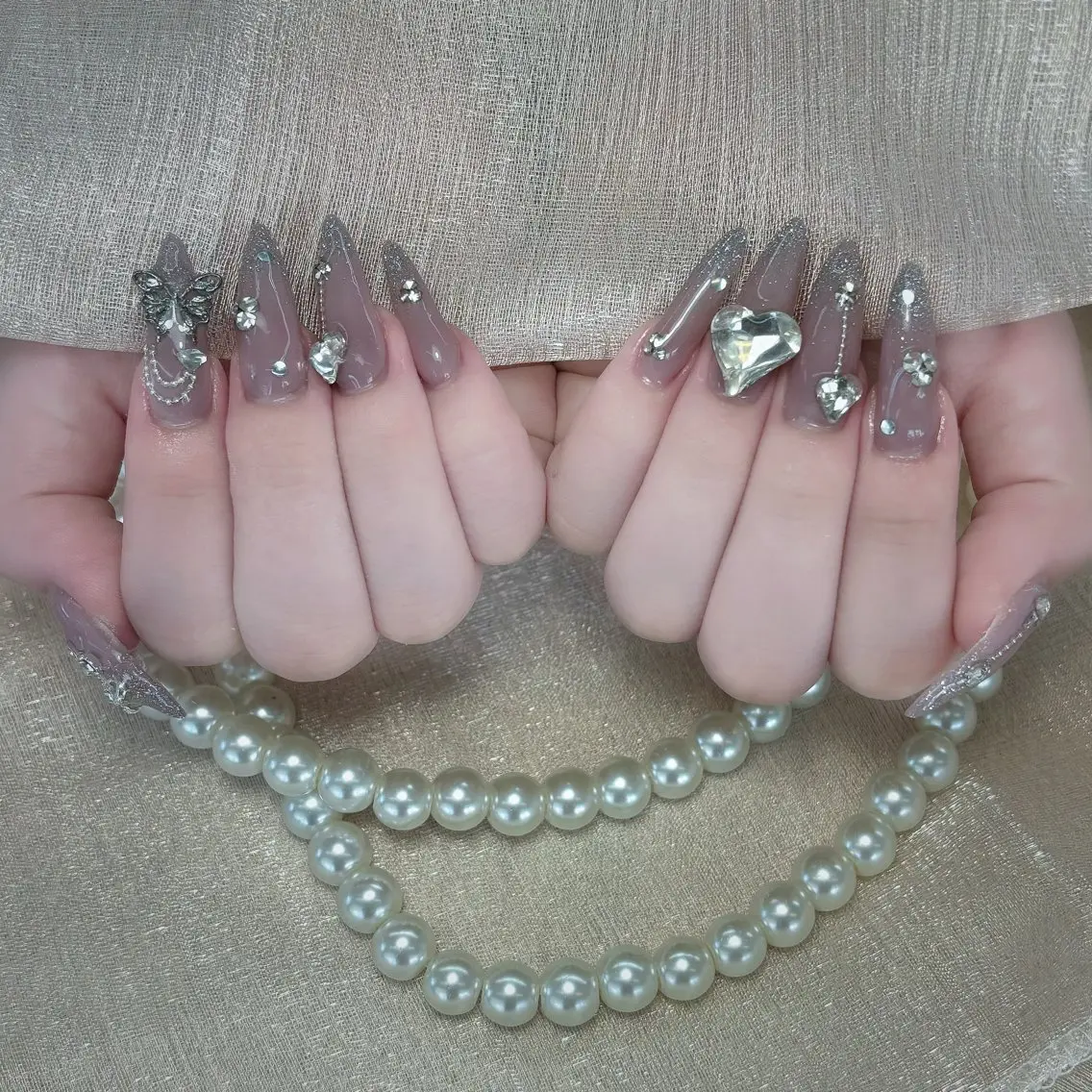 ネイル アートネイル ジェルネイル キラキラネイル 持ち込み シンプルネイル Nova Nail Salonのネイルデザイン