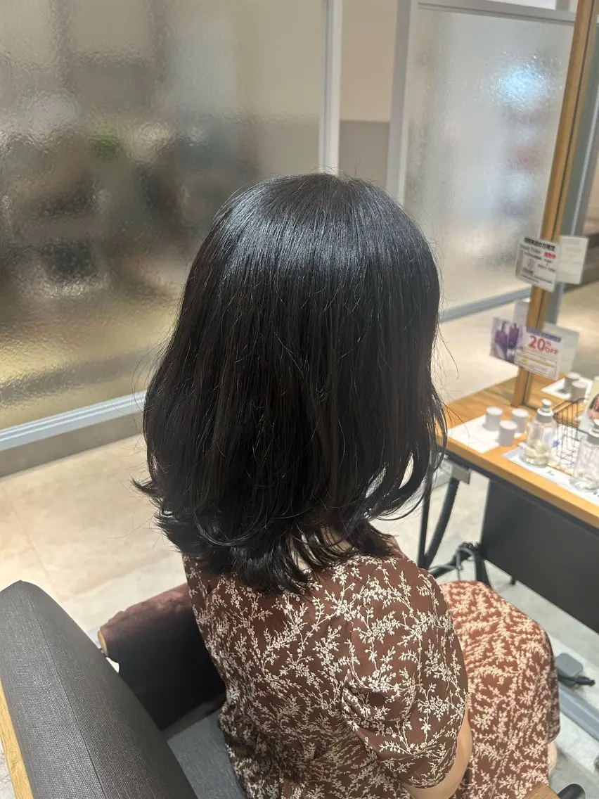 ミディアム くびれヘア 💜カラーモデル募集 ‪Miyuuのヘアスタイル
