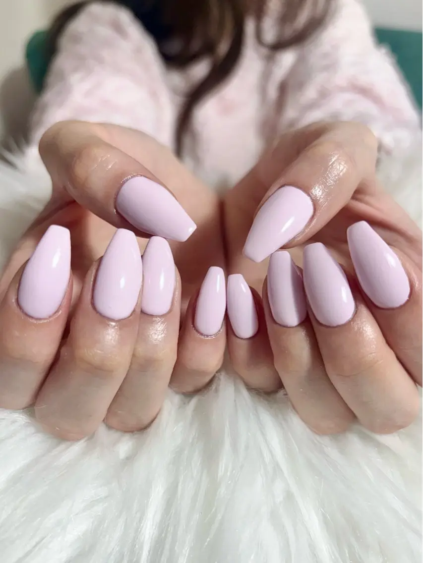 ネイル ワンカラーネイル ピンク ハンドネイル haac nailsのネイルデザイン